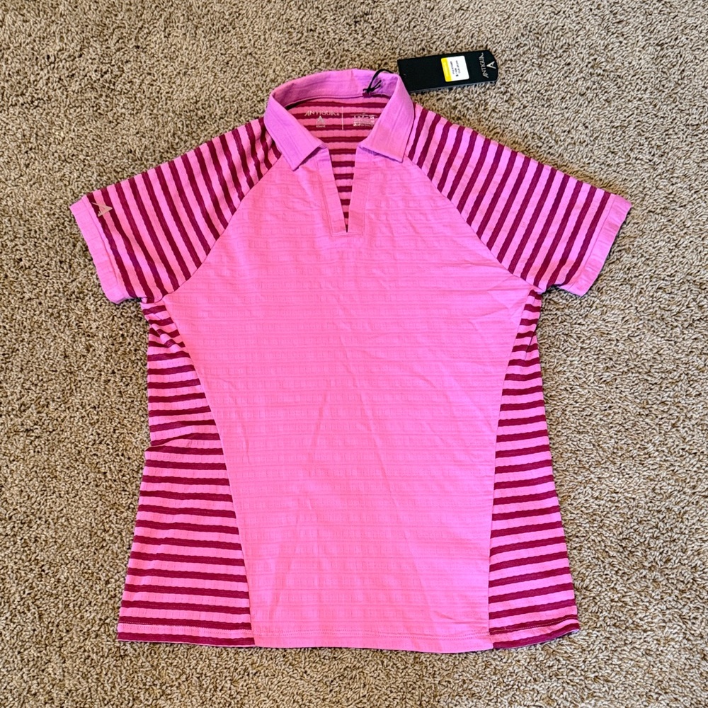 ⚡️NWT⚡️Antigua Pink and Purple Women's Golf Shirt
